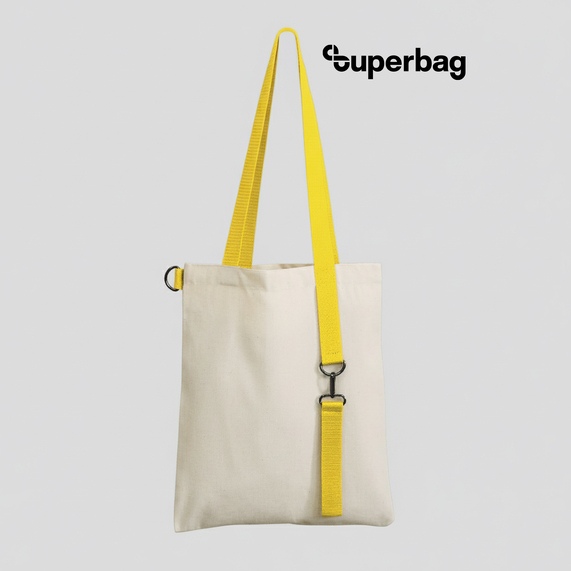 [Шоппер Superbag с ремувкой 4sb (неокрашенный с желтым)]