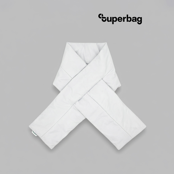 [Шарф Bubble, стёганый (белый)]