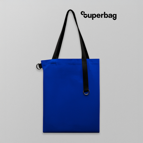 [Шоппер Superbag Big (синий с черным)]