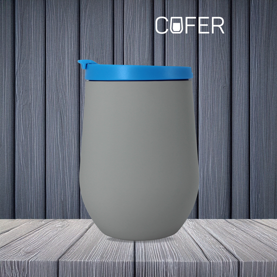 [Набор NEO DUO: Кофер софт-тач NEO CO12s с дополнительной крышкой (серый с голубым)]
