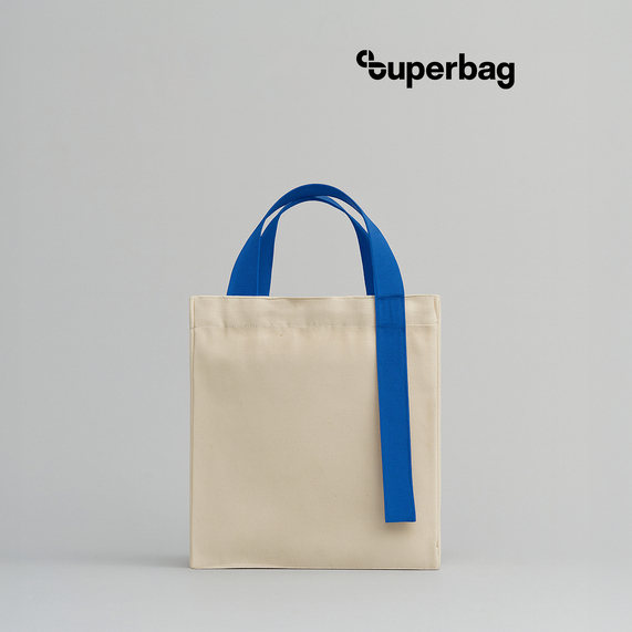 [Шоппер Superbag Pack (S) (неокрашенный с синим)]