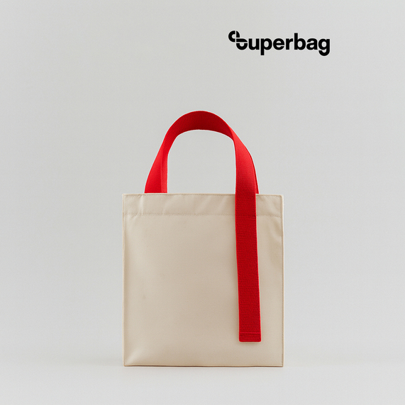 [Шоппер Superbag Pack (S) (неокрашенный с красным)]