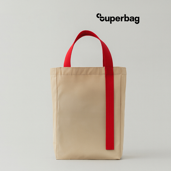 [Шоппер Superbag Pack (M) (неокрашенный с красным)]