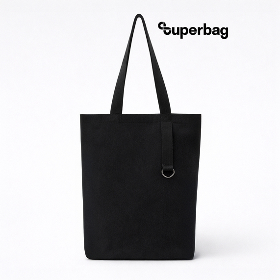 [Шоппер/рюкзак Superbag Transformer, с молнией и двумя отделениями (черный)]