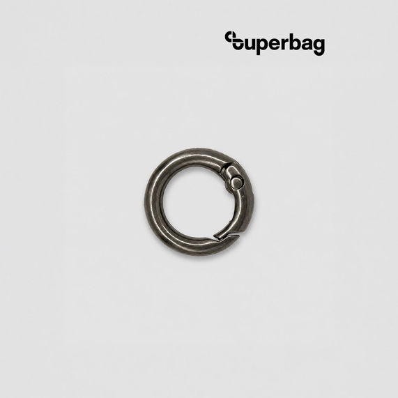 [Карабин-кольцо Ring для обвеса, d=2см (чёрный никель)]