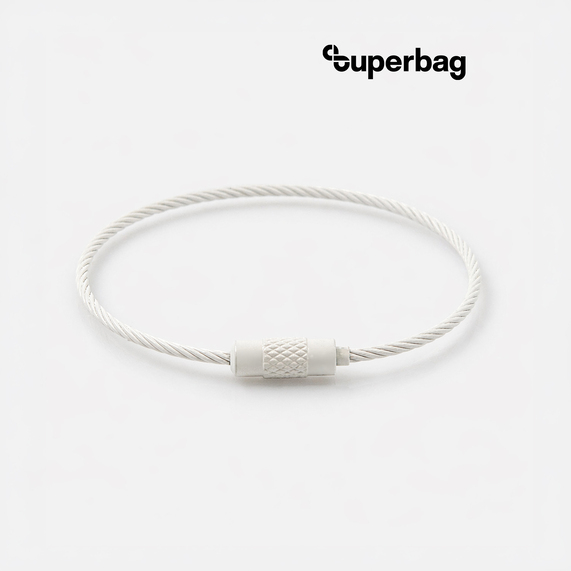 [Тросик-кольцо Ring для обвеса, L=15см (белый)]