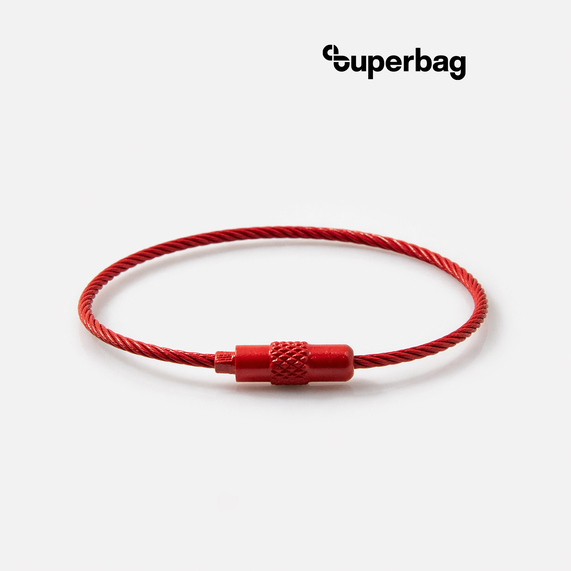 [Тросик-кольцо Ring для обвеса, L=15см (красный)]
