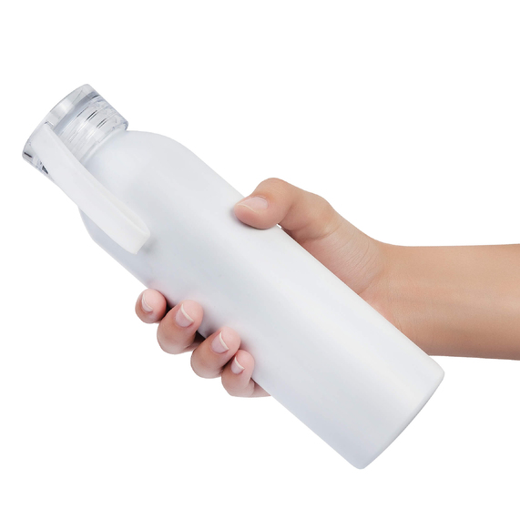 [Бутылка для воды VIKING WHITE 650мл. Белая с белой крышкой 6143.07]