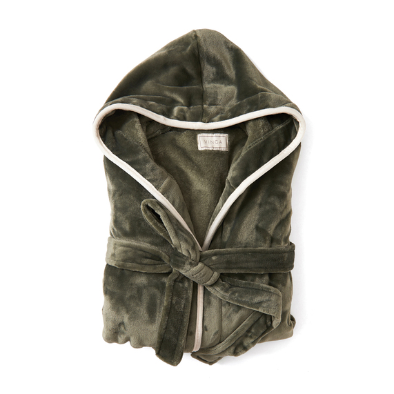[Банный халат VINGA Louis из rPET GRS, L-XL, унисекс, 350 г/м²]