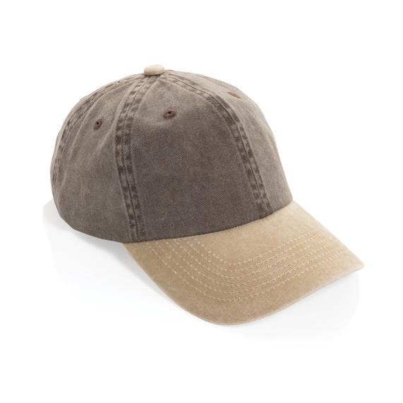 [Бейсболка BEAU AWARE™ из двухцветной хлопковой саржи, 6 клиньев, 270 г/м²]