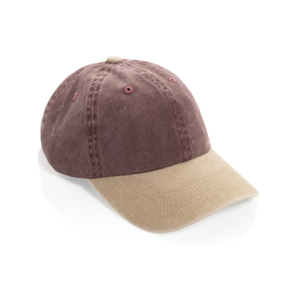 [Бейсболка BEAU AWARE™ из двухцветной хлопковой саржи, 6 клиньев, 270 г/м²]