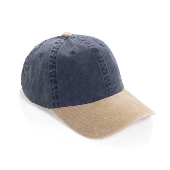 [Бейсболка BEAU AWARE™ из двухцветной хлопковой саржи, 6 клиньев, 270 г/м²]
