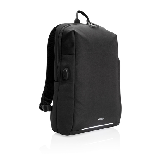[Рюкзак Swiss Peak с RFID-защитой и USB-A из rPET AWARE™, 15,6’’]