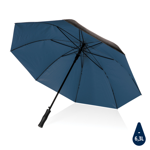 [Двухцветный плотный зонт Impact из RPET AWARE™ с автоматическим открыванием, d120 см]