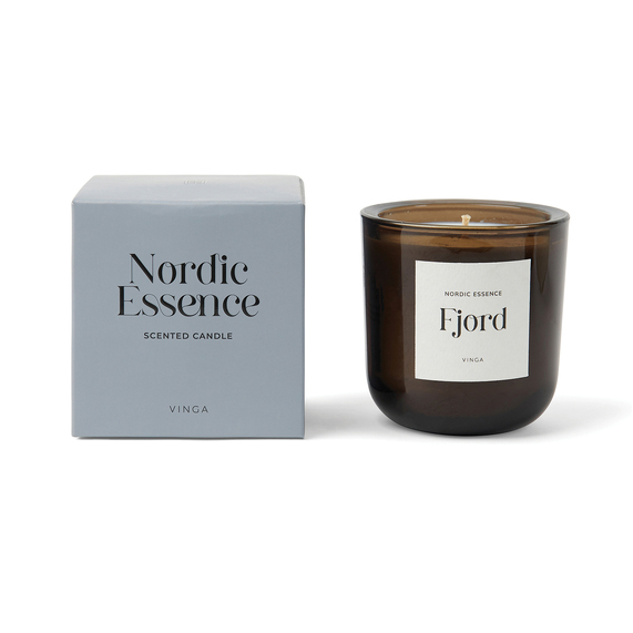 [Большая ароматическая свеча VINGA Nordic Essence в стекле]
