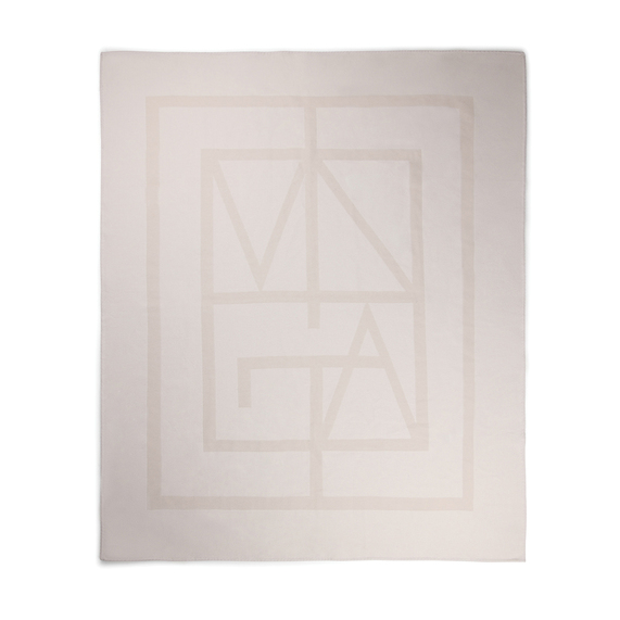 [Плед VINGA Monogram из переработанного полиэстера GRS, 170x130 см]