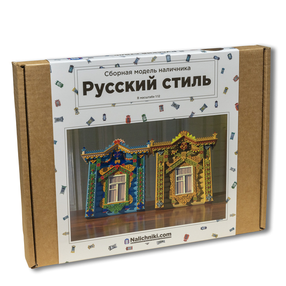 [Сборная модель наличника Нижегородской области, "Peresvet" (Русский стиль)  (бежевый)]