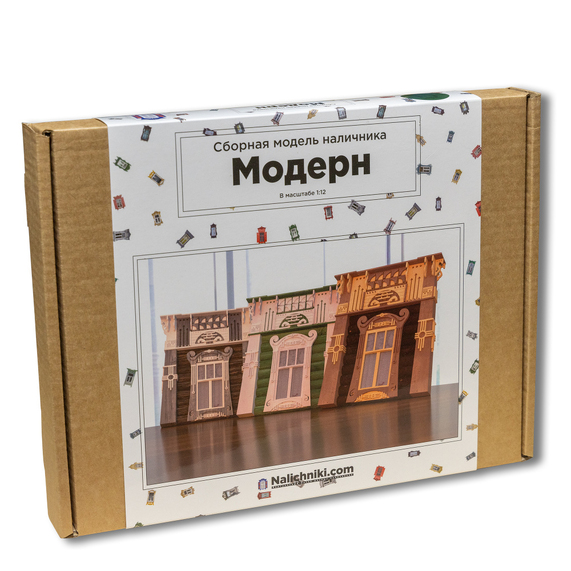 [Сборная модель наличника Ярославской области, "Yaroslav" (Модерн)  (бежевый)]