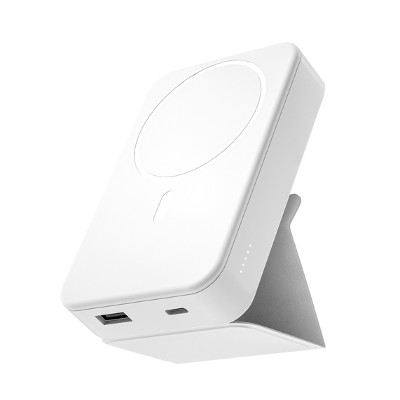 [Аккумулятор "Hank" с функцией беспроводной зарядки, 10 000 mAh (Белый)]