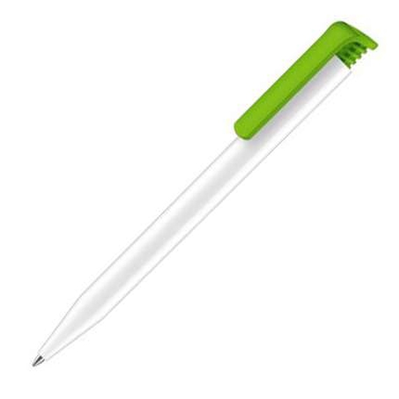 [Шариковая ручка Senator "Super Hit Polished Basic" (Белый/Салатовый)]