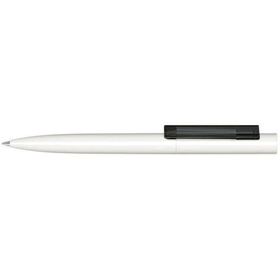 [Шариковая ручка Senator с поворотным механизмом "Headliner Polished  Basic" (Белый/черный)]