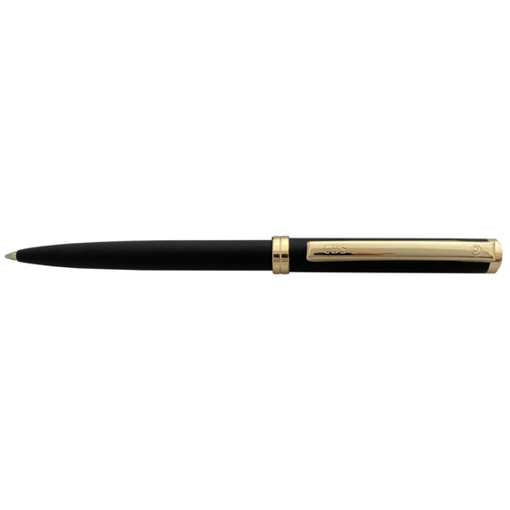[Шариковая авторучка в металлическом корпусе из латуни "DELGADO MATT BLACK FINISH" CBS (золотой)]