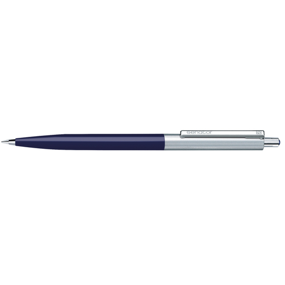 [Шариковая авторучка Senator "Point Metal, Ball pen" (Темно-синий)]
