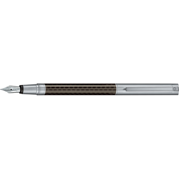 [Перьевая ручка из металла в комбинации с лёгким карбоном "Fountain Pen" (черный)]